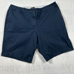 Talbots Navy Blue Shorts The Perfect Short 10.5” Size 18W